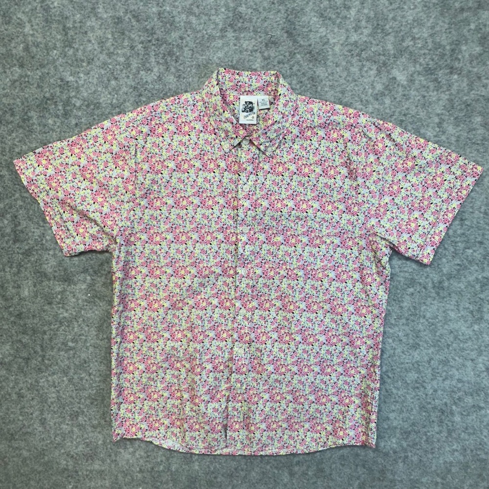 Vintage Kennington Ltd California Mens Floral Button Down Shirt XL Cotton USA